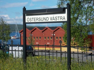Bahnhof in Östersund-West