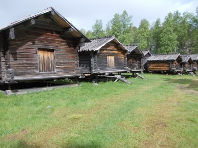 Das samische Kirchdorf Lappstaden in Arvidsjaur